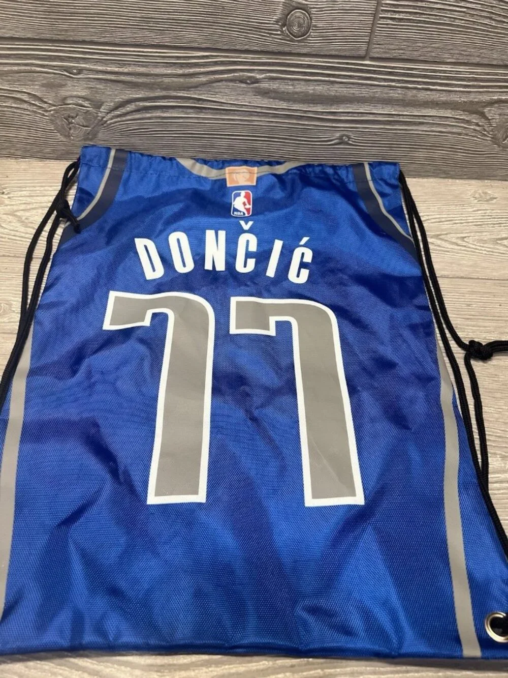 Luka Doncic Dallas Mavericks 77 Jersey Drawstring Backpack Lightweight Bag NWOT
